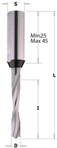 Brocas ciegas de conexión rapida en metal duro súper-micrograno para taladradoras