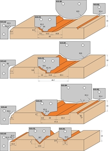 Corps des fraises pour portes en MDF