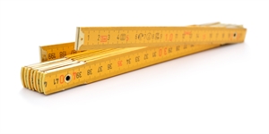 Folding wooden tape measure