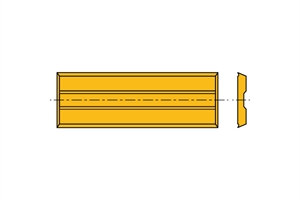 Carbide inserts - FOZ 1 cut - TIN coated