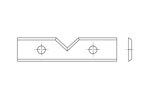 Carbide inserts for angle tongue and groove cutter head