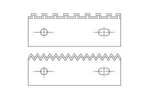 Carbide inserts for tongue and groove cutter head