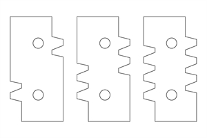 HM-Wechselplatten für Verleimmesserkopf mit Wendeschneidplatten