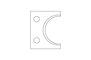 Carbide inserts for half circle cutter head