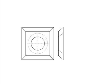 Plaquitas insertables de carburo - Cuadrado