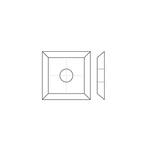 Plaquitas insertables de carburo - Cuadrado