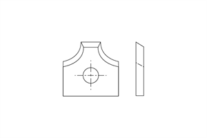 HM-Wechselplatten Doppelradius