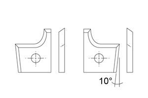 Plaquitas insertables de carburo - Aplacadora de cantos