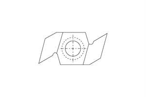 Grooved carbide insert