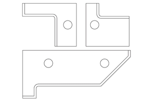 Carbide inserts for tongue and groove cutter head