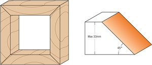 45° Chamfer cutter heads