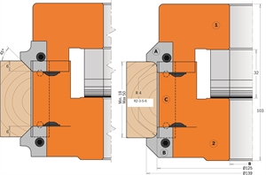 2 piece adjustable rounding and chamfering sets