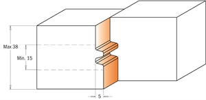 Reverse glue joint cutter heads