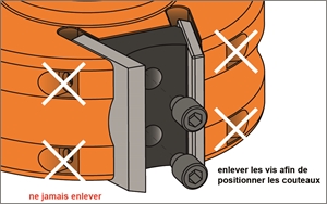 Porte-outils à feuillurer et pour profils de 40mm (1-37/64\