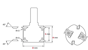 Porte-outils CN détourage