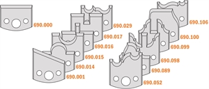 13 piece multiprofile cutter head sets without limiters