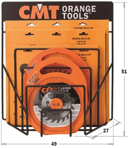 Wire counter display for saw blades