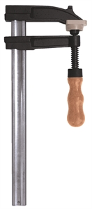 Screw clamp with wooden handle