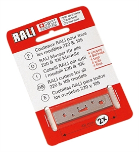 Ersatzklingen für Hobel RALI® 105, 220, 260 - Chromstahl