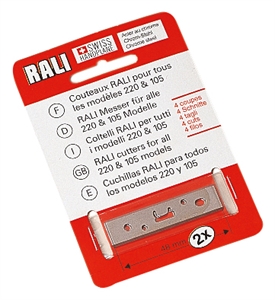 Lames de rechange pour rabot RALI® 105, 220, 260 - acier au chrome