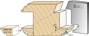 Series 531 Wooden window of 48, 1/4 Round of 7