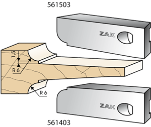 Series 561 cutters, multicut: Flat moulding