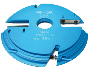 Baureihe Vari-Profil-Werkzeughalter: Werkzeughalter POLY-PROFIL mit 15 mm Vorschub – Bodenleiste und Gegenprofil