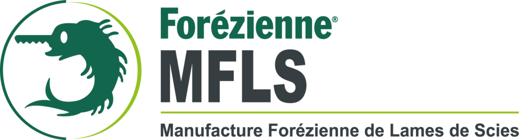 Logo for Forézienne MFLS, specialists in industrial saw blades and cutting tools.